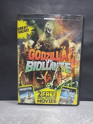 OOP Godzilla vs. Biollante/Monster/Shark vs. Octopus DVD Japan Kazuki Ohmori VG-image