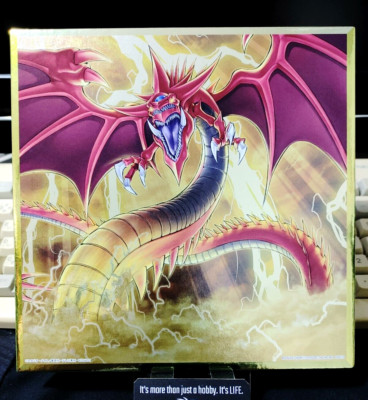 Yu-Gi-Oh Slifer the Sky Dragon QC Metallic Design Shikishi Panel Yugioh JAPAN-image