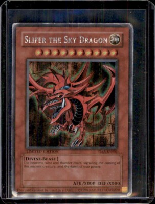 Yugioh-Slifer the Sky Dragon-Secret Rare-Limited Edition-YMA EN001 (DAMAGED) #1-image
