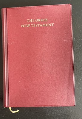 The Greek New Testament By Wurttemberg Bible Society Leather Bound w/ Map-image