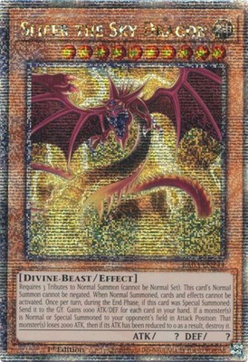 Yugioh! Slifer the Sky Dragon - RA03-EN244 - Quarter Century Secret Rare - 1st E-image