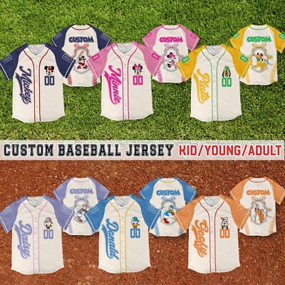 Custom Coquette Minnie Vintage Disney Baseball Jersey Gift For Kid Men Women-image