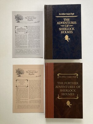 Adventures of Sherlock Holmes 2 Volume Set by Arthur Conan Doyle HC VERY GOOD-image