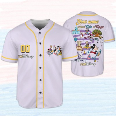runDisney Marathon Disney Baseball Jersey Retro Kid Men Women Gift NEW-image