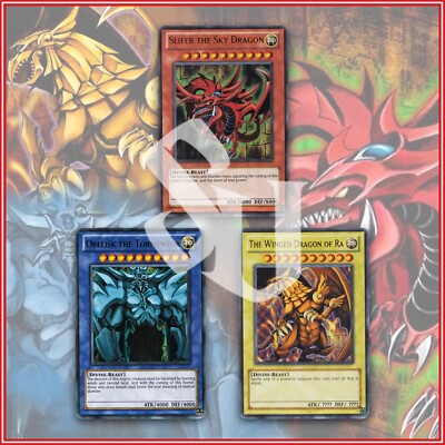 YuGiOh EGYPTIAN GODS CARDS OBELISK SLIFER RA Legendary 25th Anniversary LC01 🔥-image