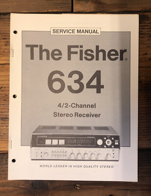 Fisher Model 634 Receiver  Service Manual *Original*-image