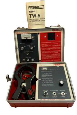 Locator Fisher M Scope TW 5 Transmitter and Receiver Pipe and Cable Locator Tool-image