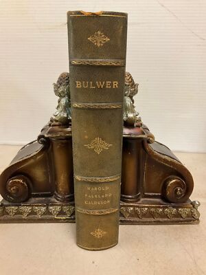 HAROLD Last of Saxon Kings+++ *Edward Lytton *Leather Binding By Brentano's*1890-image