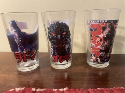 Set of 3 Godzilla Toon Tumblers Glasses, Godzilla ,Rodan-image
