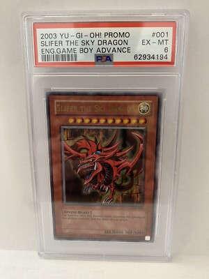 Slifer The Sky Dragon-GBI-001-Ultra Rare-PSA 6 Yugioh promo-image