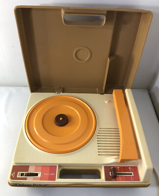 1978 Fisher Price WORKING Record Player Turntable #825 33 & 45 RPM-image