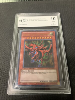 Yu-Gi-Oh! Slifer the Sky Dragon LC01-EN002 Legendary Collection PSA 10.-image