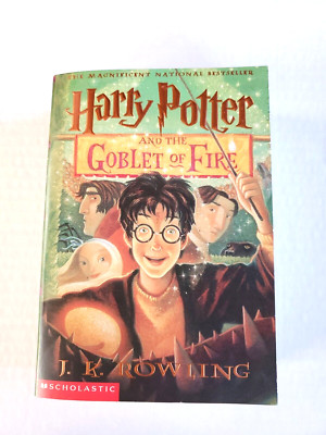 Harry Potter and the Goblet of Fire Year 4 by J. K. Rowling 1st Scholastic Print-image