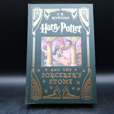 Harry Potter Sorcerer's Stone J K Rowling 2000 Collector's Edition Leather-Bound-image