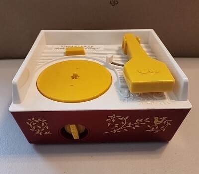 Fisher Price Music Box Record Player 4 Records 2014 Tested Works-image