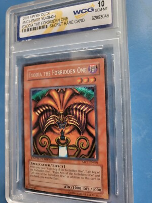 Yu-Gi-Oh! 2004 TCG Exodia the Forbidden One MC1-EN001 PSA WCG 10-image