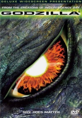 Godzilla: Matthew Bodderick & Jean Reno (DVD, Horror/Monster, Wide Screen, 1998)-image