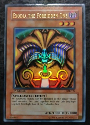 Yu-Gi-Oh! Exodia The Forbidden One LOB-124 1st Ultra Rare Asian English MP - HP-image