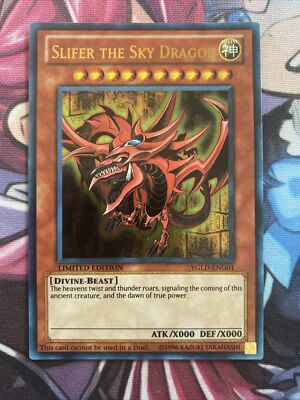 Yu-Gi-Oh Card - YGLD-ENG01 - SLIFER THE SKY DRAGON (ultra rare holo) - NM/Mint-image
