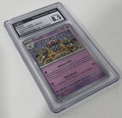 Pokemon Claydoll 95/197 Holo CGC Graded 8.5 Not PSA Card-image