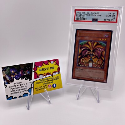 PSA 10 Exodia The Forbidden One LOB Korean 2003 Ultra Rare Yugioh Gem Mint-image
