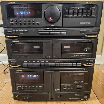 Fisher Year 1993 TAD 993 Stereo,Cassette, Radio  CD player System Vintage  -image