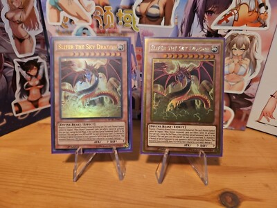 YuGiOh ​Slifer the Sky Dragon MVP1-EN057 +ENG57 Ultra And Secret  1st Ed NM -image