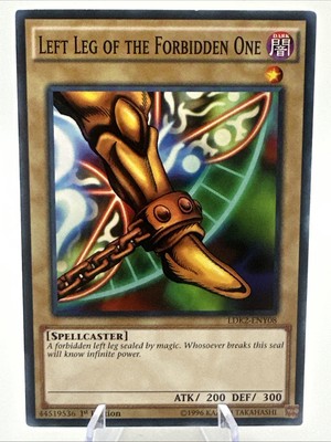 Left Leg of the Forbidden One LDK2-ENY08 Legendary Decks II-1st Edition 1st...-image