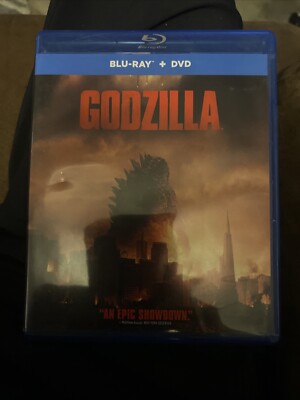 Godzilla (Blu-Ray, 2014) Aaron Taylor-Johnson Bryan Cranston Elizabeth Olson NEW-image