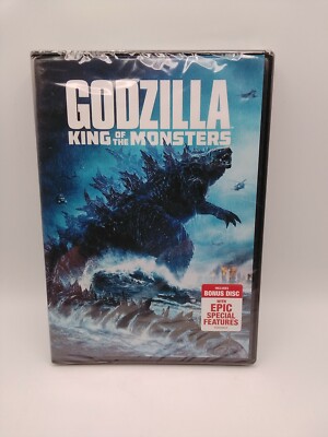NEW!!! Godzilla: King of the Monsters 2019 DVD + BONUS Disc SEALED -image
