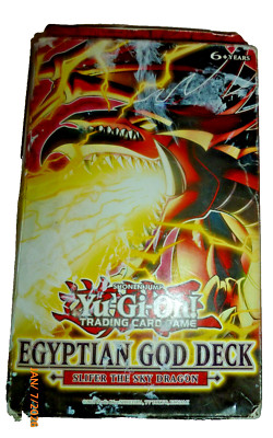 New Sealed Yu-Gi-Oh TCG Egyptian God Deck Slifer The Sky Dragon 1st Edition-image