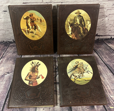 Set Of 4 - The Old West Series Time Life Books Textured Hardcover Books 1970s-image