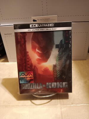 Godzilla Vs Kong 4K Double Lenticular SteelBook Blu-ray 2021 MANTA LAB Exclusive-image