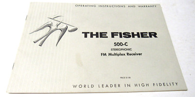 Fisher 500-C Stereophonic FM Multiplex Receiver Operating Instruction Manual-image