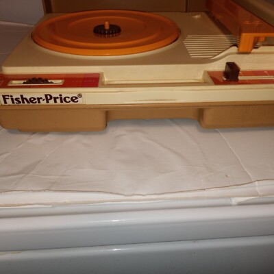 FISHER PRICE MODEL 825 CHILD'S RECORD PLAYER 45s & 33s vintage 1978 WORKS-image