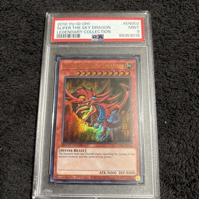 2010 Yu-Gi-Oh! Slifer The Sky Dragon #EN002 Legendary Collection PSA 9-image