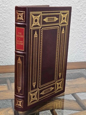 FRANKLIN LIBRARY William Faulkner THE REIVERS MAN  *NEW!*-image