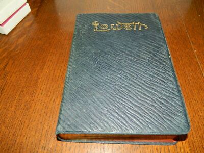 POEMS OF JAMES RUSSELL LOWELL - VINTAGE BOOK - 1898 - LEATHER BOUND-image