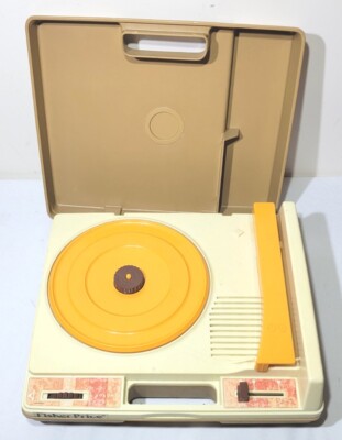 Vintage 1978 Fisher Price Record Player Model 825 Kid Phonograph Turntable Works-image