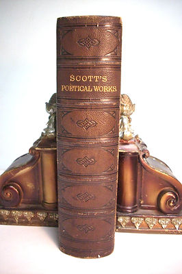 1850 THE POETICAL WORKS OF SIR WALTER SCOTT BART *Illustrated*Nice Leather!-image