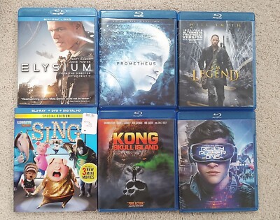 Cool Blu-Ray Movies | Godzilla, Prometheus, Kong Skull Island, Elysium Peliculas-image