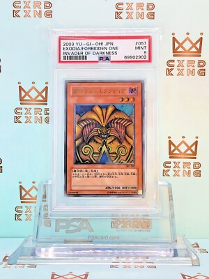 EXODIA THE FORBIDDEN ONE - 2003 Yu-Gi-Oh! Japanese #057 Ultimate Rare - MT PSA 9-image
