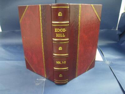 Edge-Hill Or The Family Of The Fitzroyals A Novel Volume 1-2 182 [Leather Bound]-image