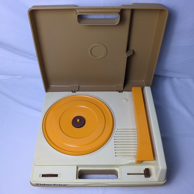 Vintage Fisher Price 1978 Record Player 825 TESTED Works Portable -image