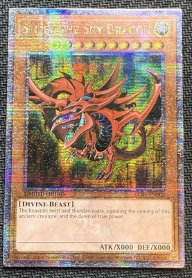 YuGiOh - Slifer The Sky Dragon - LC01-EN002 - 25th Anniversary Secret Rare - NM-image