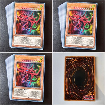 3x 37 Card Egyptian God Slifer The Sky Dragon Structure Open Deck Core-image