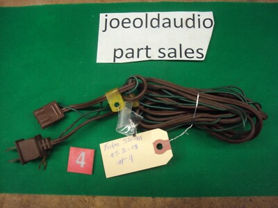 Fisher Turntable 330-AX/MT-30-02 AC Line Cord w/ Ground Wire. Tested. -image