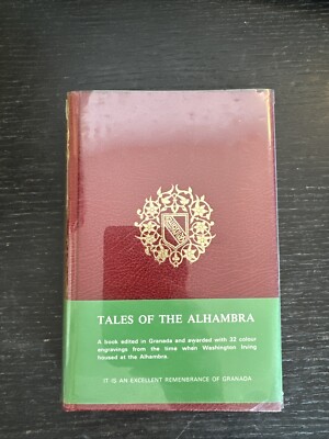 Tales Of The Alhambra (Washington Irving) 1974 Leather HB Color Engravings Spain-image