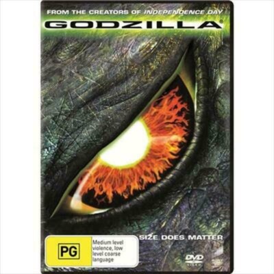 Godzilla (DVD, 1998) Mathew Broderick - Region 4 Australia - FAST NEXT DAY POST-image