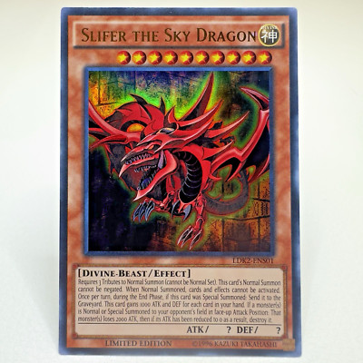 Yugioh Slifer the Sky Dragon LDK2-ENS01 Limited Edition Ultra Rare Holo - NM-MIN-image